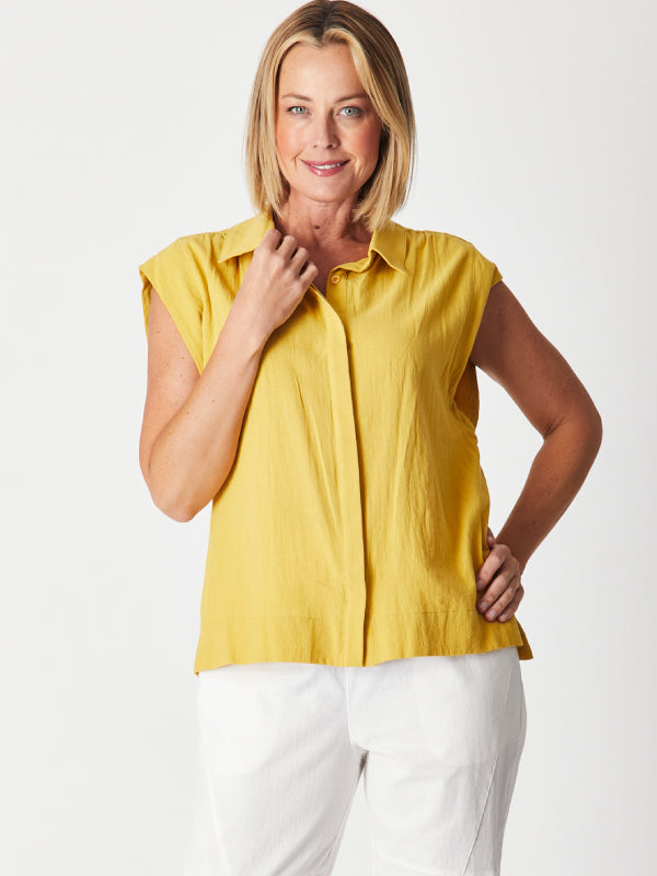 Iris Upcycle Core Shirt - Honey Citrine