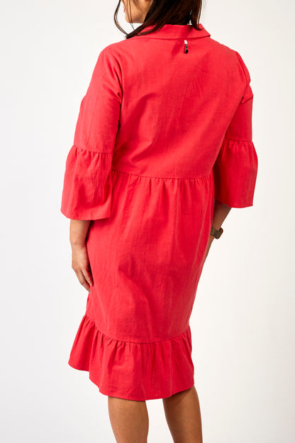 Calista Dress - Cherry