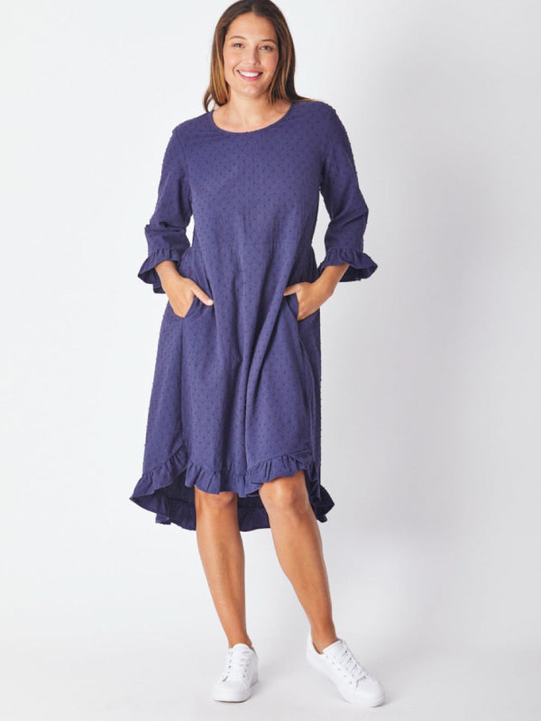 Sahari Dress - Navy