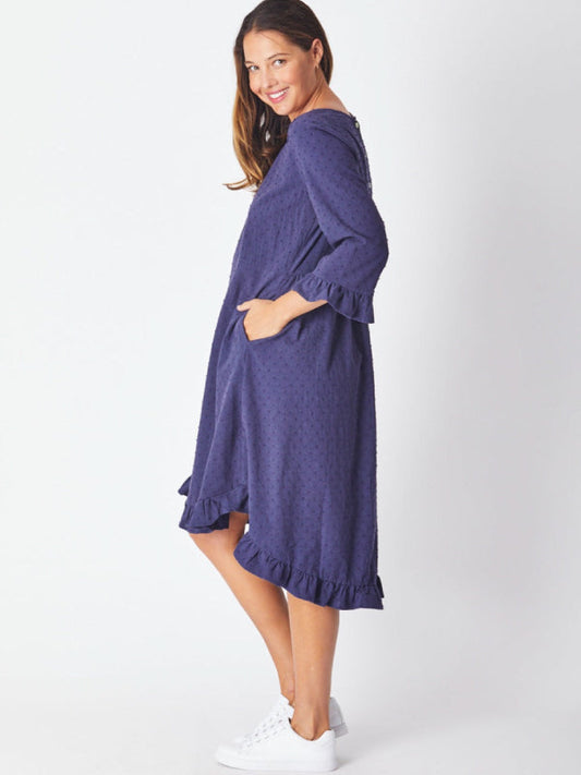 Sahari Dress - Navy