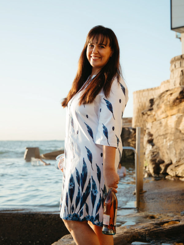 Gabi Swimwear Cover Up Dress - Breeze Blue