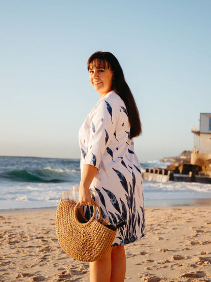 Gabi Swimwear Cover Up Dress - Breeze Blue