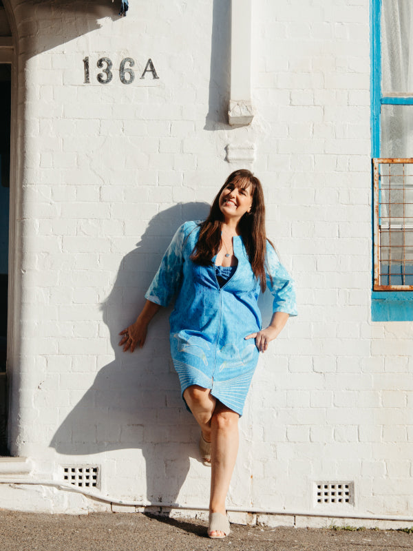 Gabi Swimwear Cover Up Dress - Ocean Waves