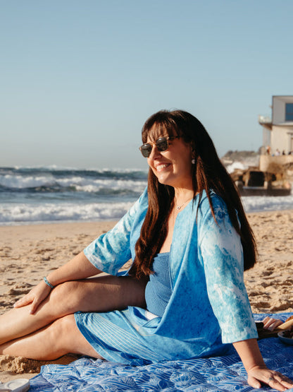 Gabi Swimwear Cover Up Dress - Ocean Waves